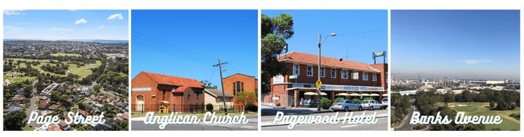 Streets in Pagewood, New South Wales, Australia